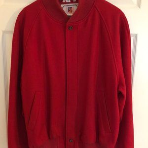 Beautiful Vintage Baracuta Wool Short Jacket in Red Mens Medium